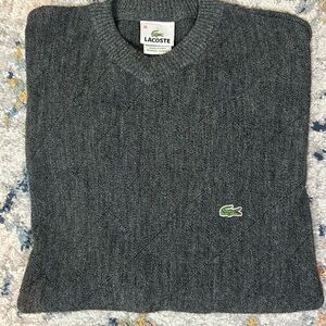 Lacoste Men's Gray Sweater size 38
